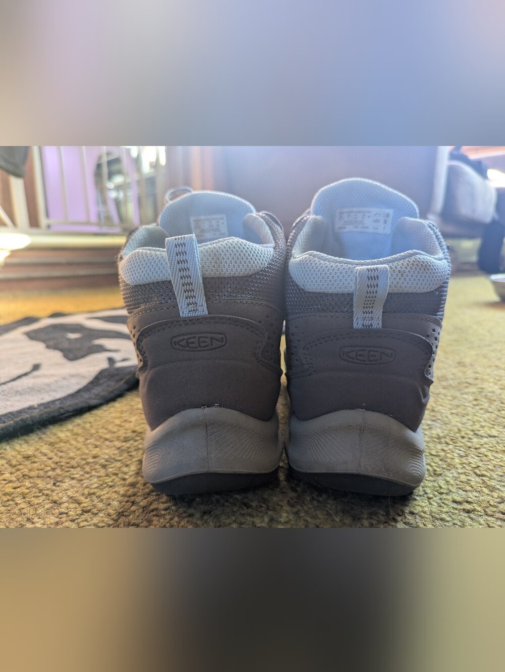Keen terradora explorer waterproof hiking boot women Sz 7 M steel grey clear sky - Picture 10 of 13